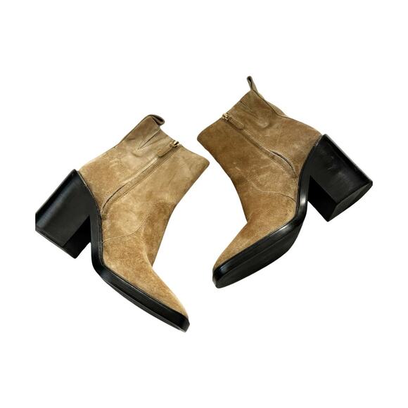 Tory Burch Sierra Suede Boot 11 Tan NEW - Picture 4 of 11